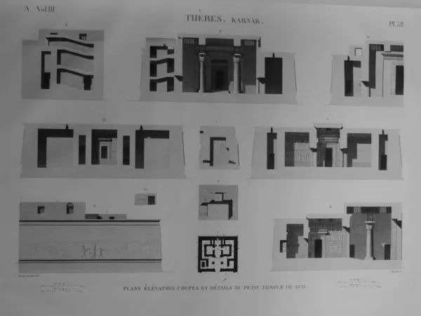 Gravure Originale DESCRIPTION EGYPTE Empire THÈBES