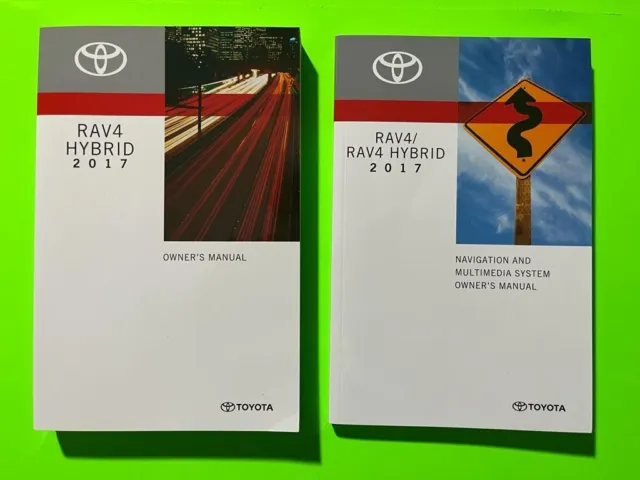 2017 Toyota RAV4 HYBRID Factory Owners Manual & NAV *OEM*