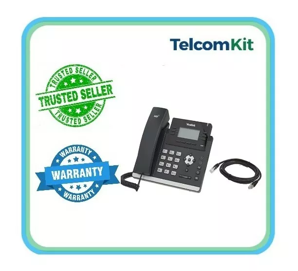 Yealink T41P IP VoIP Phone **Complete With New Cords and Warranty**