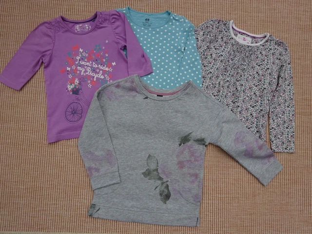 Girls 4 Piece Bundle Age 4 104 cm Long sleeve T Shirts Sweatshirt Gap Tu H&M