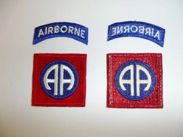 e3940 US Army Vietnam/WW2 82nd Airborne Division patch&tab original cut edge R3A