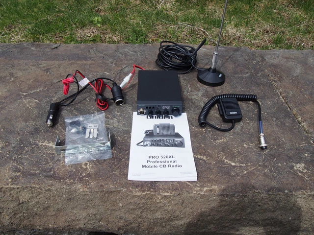 Uniden PRO520XL  Pro Series 40-Channel Compact CB Radio Mount, Antenna, and More