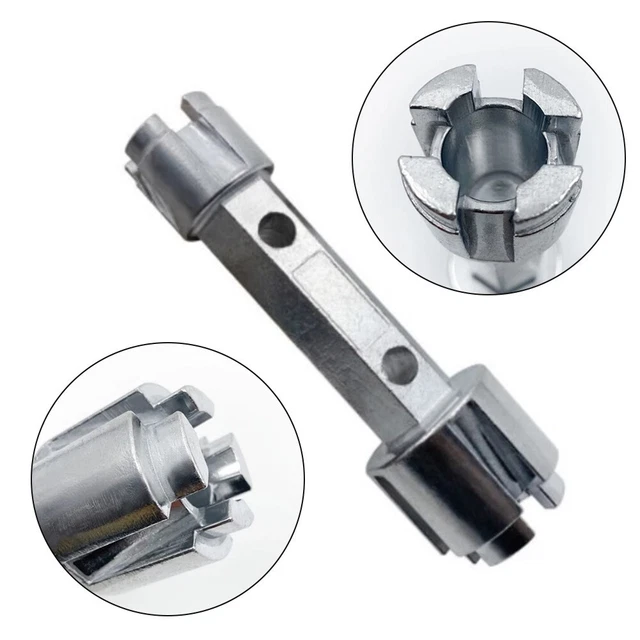 Entferner Schraubenschlüssel 1 Stück Ablaufschlüssel Silber 3,3 x 4,5 x 15,5