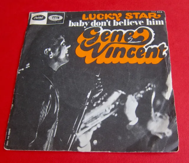 Gene Vincent / Lucky Star / 7" French 1968 Picture Sleeve