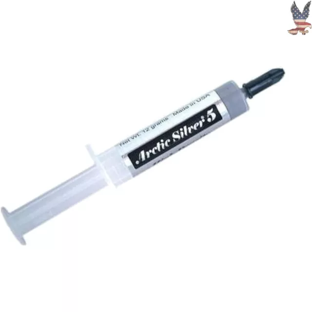 Ultra-Pure Thermal Compound - 12g Tube - 99.9% Pure Silver - Heat Transfer