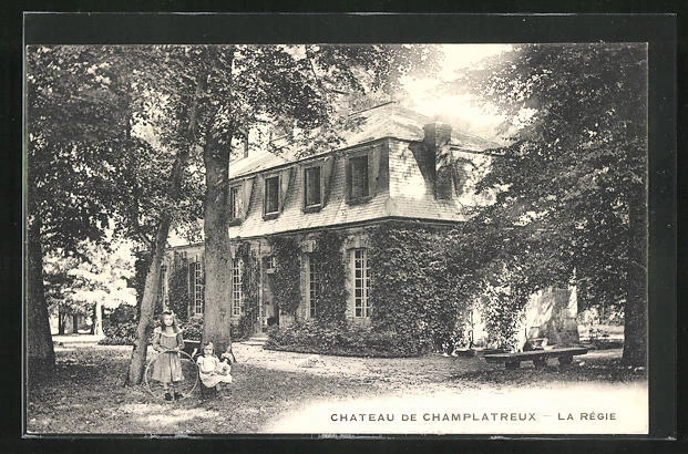 CPA Champlatreux, des enfants am château