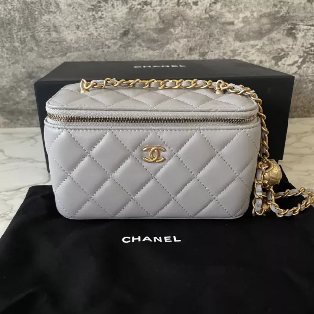 Chanel Beige Rattan & Gold Calfskin Small Vanity Case by WP Diamonds –  myGemma
