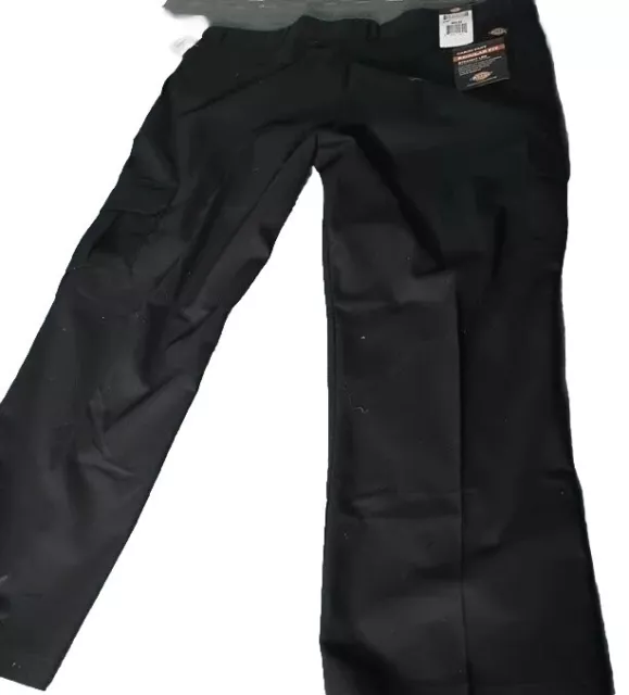 Dickies Mens Flex WP595 Regular Fit Straight Leg Work Uniform Cargo Pocket Pants