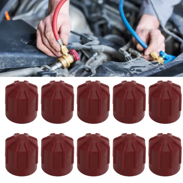 50Pcs Air Conditioning Valve Cap ABS Cover M10X1 Universal Design For Automo SD3