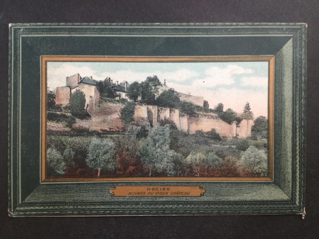 Superbe cpa de 1914 DECIZE Nièvre Ruines du VIEUX CHATEAU Comte et Duc de Nevers