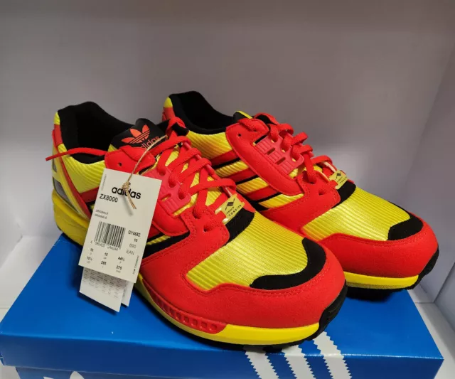 adidas ZX 8000 Germany Deutschland Schwarz Rot Gold GY4682 42- 47 US 8,5-12