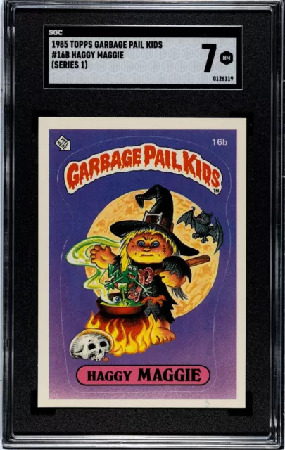 1985 Topps Garbage Pail Kids Haggy Maggie #16b Series 1 SGC 7