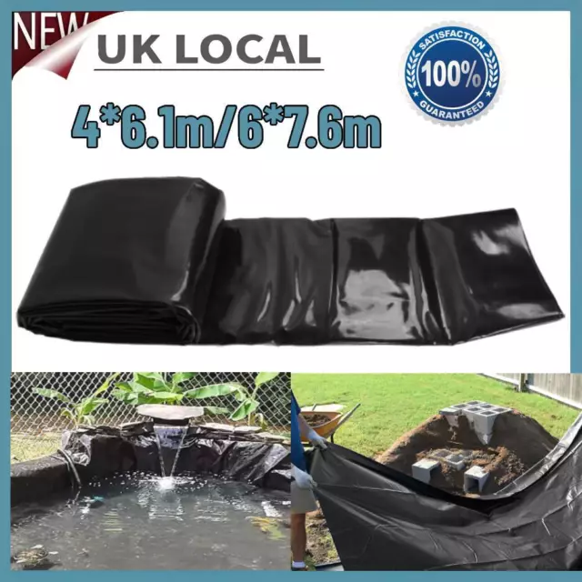 Flexible Rubber PVC Pool Landscaping Pond Liner Thickness Black Durable 200gsm