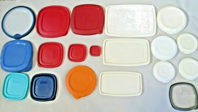 Rubbermaid Red REPLACEMENT LID Only for Food Storage 7J58 Fits 4”