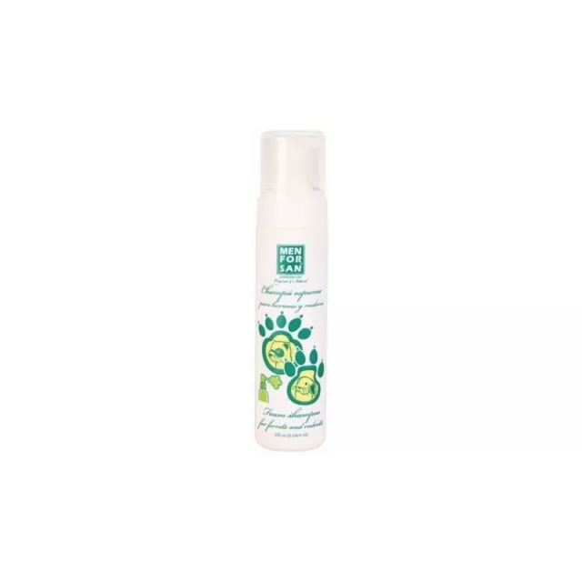 Menforsan champu espuma seca roedor 200ml aloe vera huron cobaya conejo