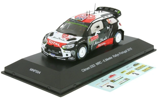 OPO 10 - Auto Da Rally 1/43 Citroen DS3 WRC White K. MEEKE/P. Nagle, Rally Argentine 2015, Modello In Scala Ixo Per Direkt Collection