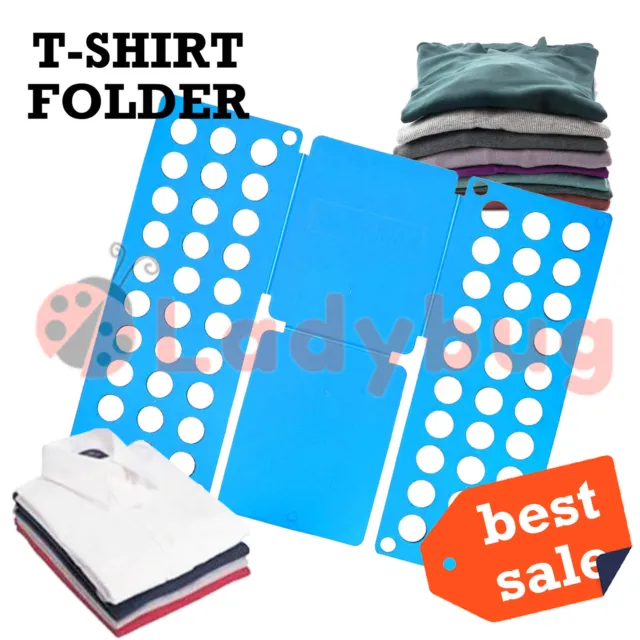 Clothes T-Shirt Top Folder Magic Folding Board Flip Fold Adult Laundry Organizer