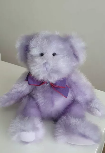 Russ Berrie Purple Pastel Bear Soft Toy Plush