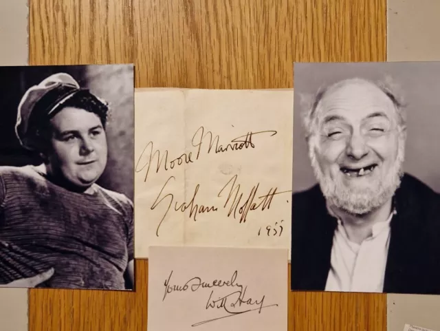 Will Hay, Graham Moffatt And Moore Marriot Original Autographs.  Oh Mr Porter!