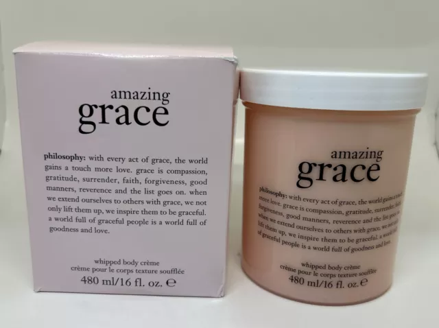 Philosophy Amazing Grace Whipped Body Creme Cream Moisturizer 16 oz NEW W/BOX