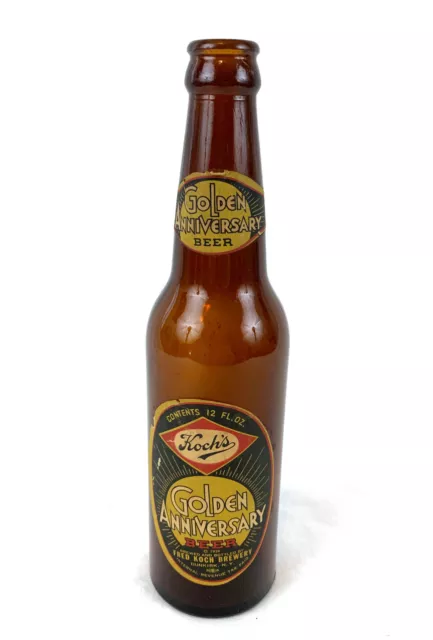 Fred Koch Brewery - 12 oz. Golden Anniversary Bottle - Dunkirk, NY