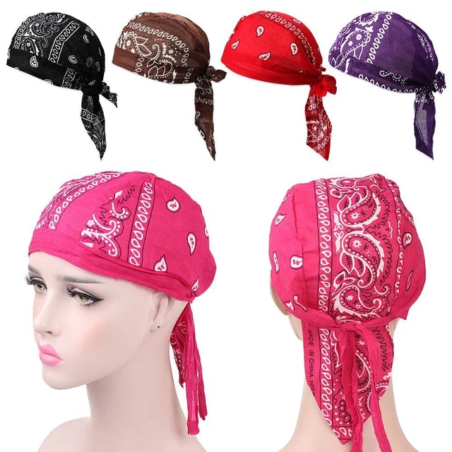 Cancer Chemo Hat Cotton Headscarf Bandana MuslimTurban Hair Loss Cap Pirate Hat