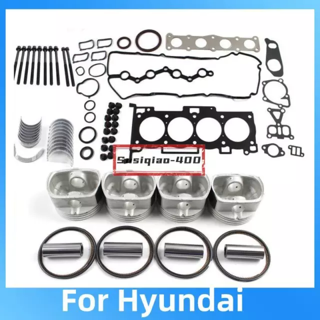 G4KD Engine Rebuild Overhaul Kit For Hyundai IX35 Tucson KIA Optima Sportage 2.0