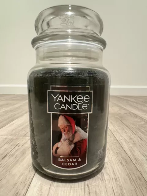 YANKEE CANDLE - Balsam & Cedar - Santa Edition - (22oz Large Jar) $50. ...