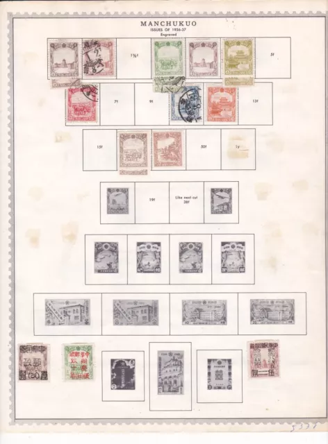 Manchukuo Balance Of Collection ( Lot 5338 )