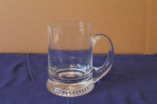 Vintage heavy glass Tankard