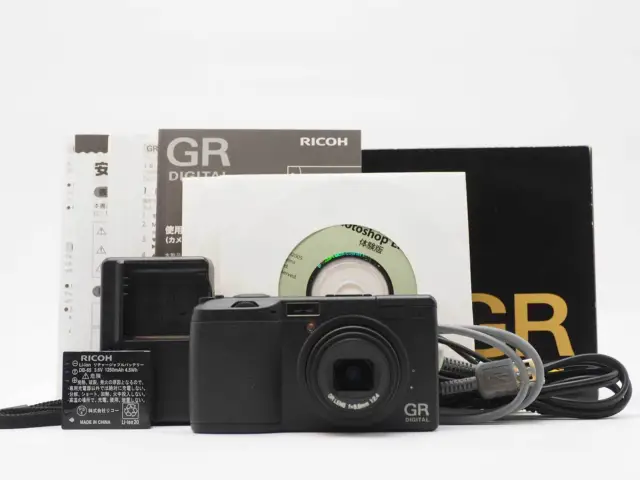 Ricoh GR Digital 8.1MP Black Compact Camera w/ Box 1375 Shots [Near Mint] #Z0555