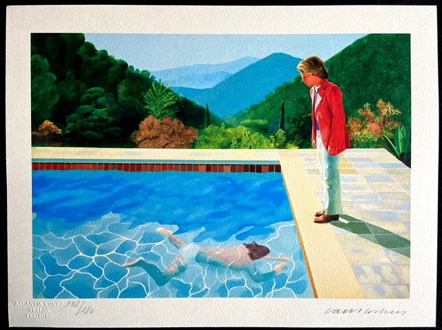 Lithographie Signée David Hockney – Numérotée à La Main, édition Limitée Avec Certificat