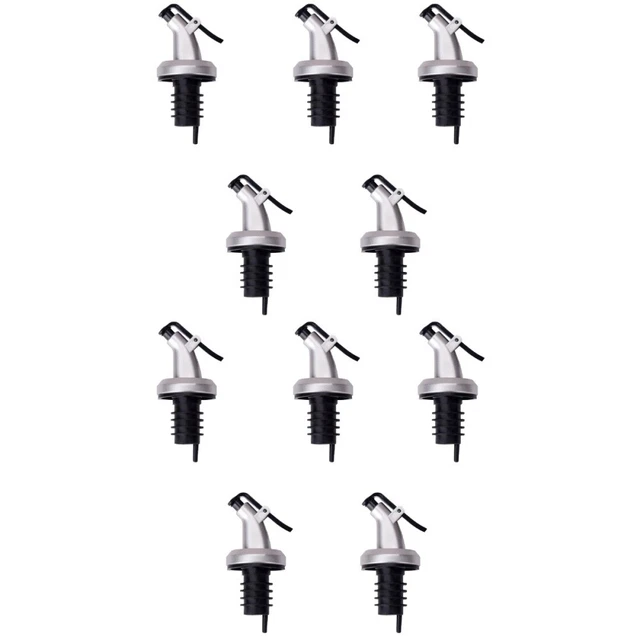 Beccuccio Per Bottiglia, 10 Pezzi Tappo Per Vino in Acciaio Inossidabile 304 Versatore Per Bottiglia, Versatore Per Bottiglia Per Alcol, Dispenser Per Liquore Accessori Per Bar da Cucina Accessori Per