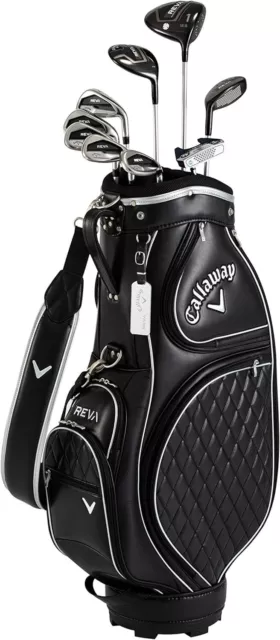Callaway Womens Reva Complete Golf Package Set ‎‎black 9 clubs W1-PT and bag