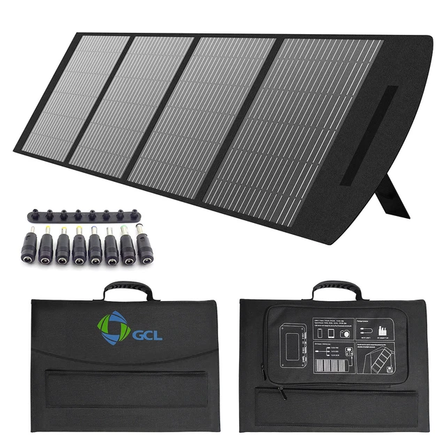 SOLAR PANEL PORTABLE Mobile Powerbank 120W Storage Sock Wireless ...