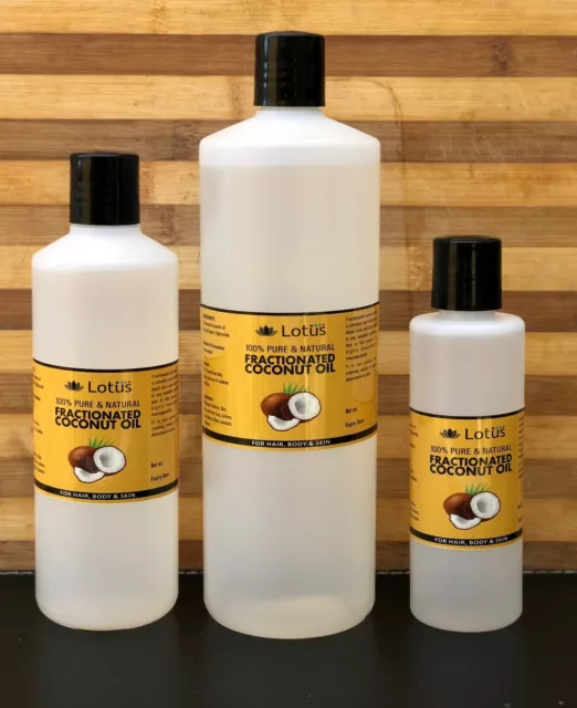 CHEAPEST- 100% Pure Fractionated Coconut Oil 100ml, 200ml, 500ml, 1 litre