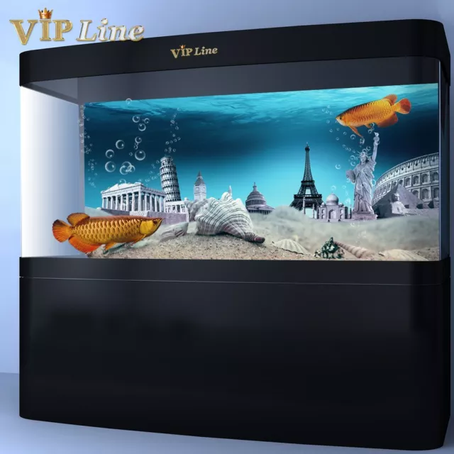 Aquarium Background Poster Attractions PVC Fish Tank Decorations Landscape