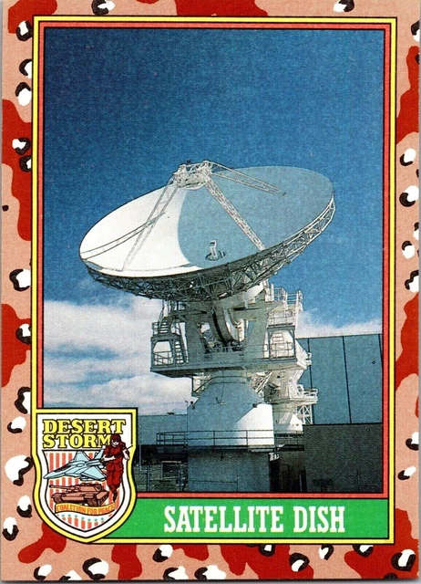 1991 Desert Storm 72 Satellite Dish Topps Trading Card TCG CCG