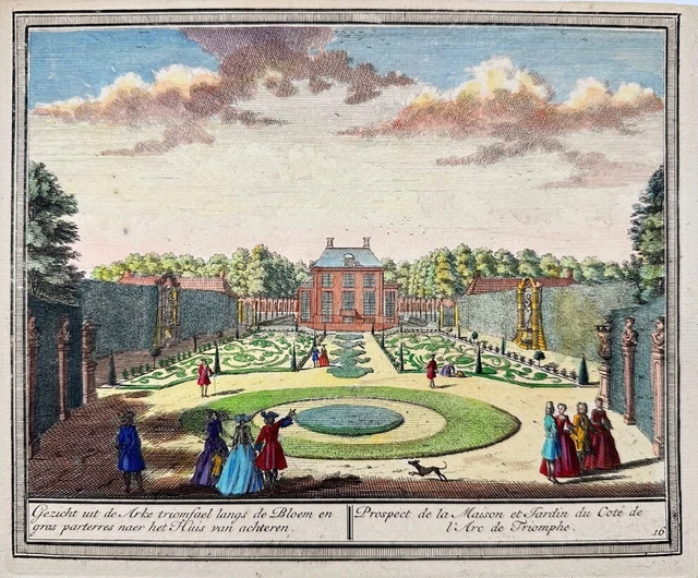 Original Engraving - Triumphal Arch - The Zeganpralent Kennemerlan - Hendrick