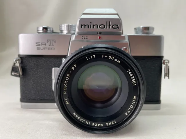 [Exc+5] MINOLTA SRT Super 35mm SLR Film Camera / MC Rokkor-PF 50mm f1.7 JPN #536 3