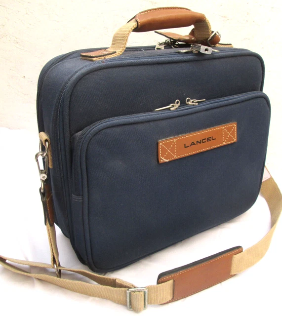 - LANCEL   grand sac à main bandoulière  voyage   cuir TBEG   bag