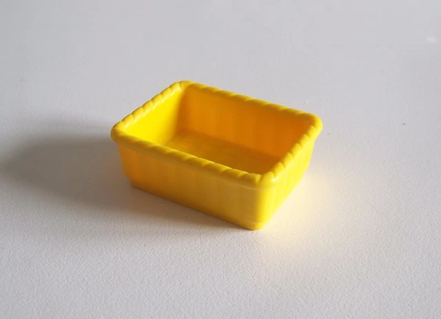 Panier Déjeuner En Osier Jaune Playmobil - Accessoire Pour Crèche, Ferme, Zoo - Occasion