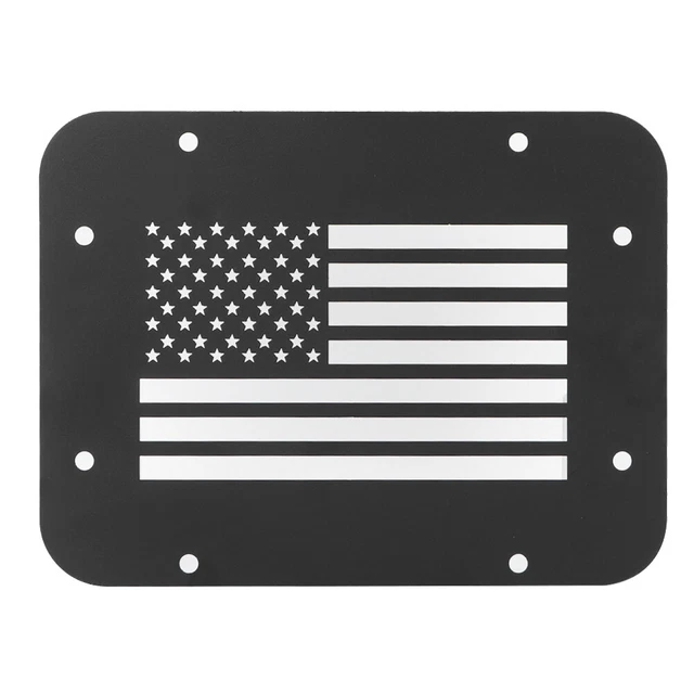 Vent Plate Cover Tailgate Vent Plate Cover US Flag Type Metal Replacement For