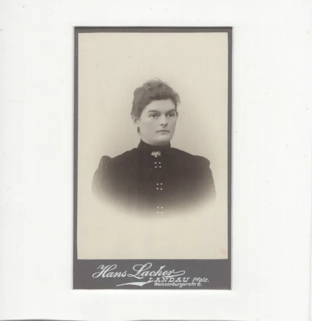 CDV Foto Damenportrait - Landau 1900er