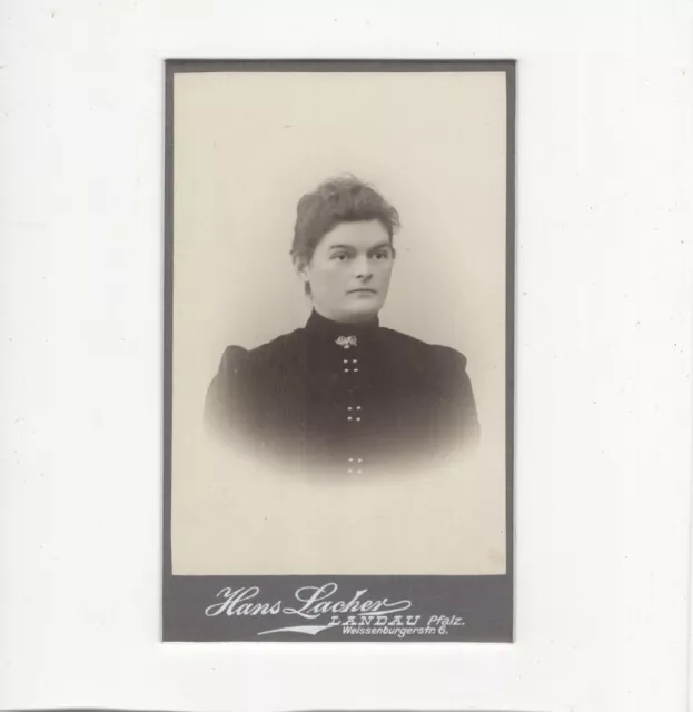 CDV Foto Damenportrait - Landau 1900er