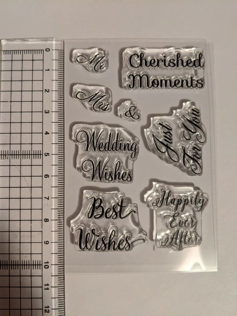 Sentiments Clear Stamps card making - With Love Stamps - Anniversary - Wedding