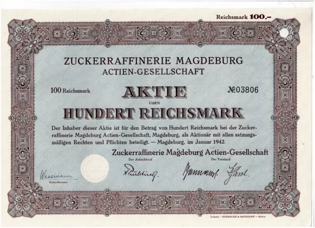 Zuckerraffinerie Magdeburg 1942