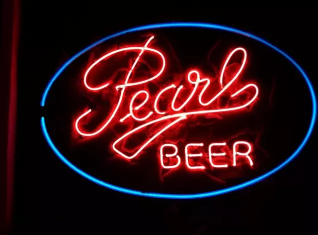 Pearl Beer Brewing Texas TX 17"x12" Neon Light Sign Lamp Display Open Wall Decor