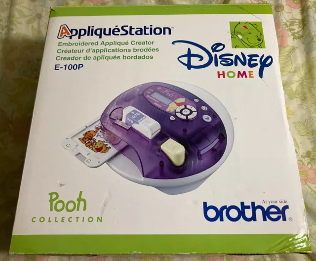 Aplique Disney Home Creator Brother E100P Winnie the Pooh Bordado + Mickey