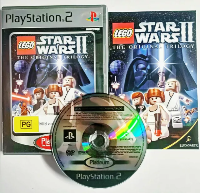 Mint Disc Playstation 2 Ps2 Lego Star Wars II - The Original Trilogy - Inc Ma...